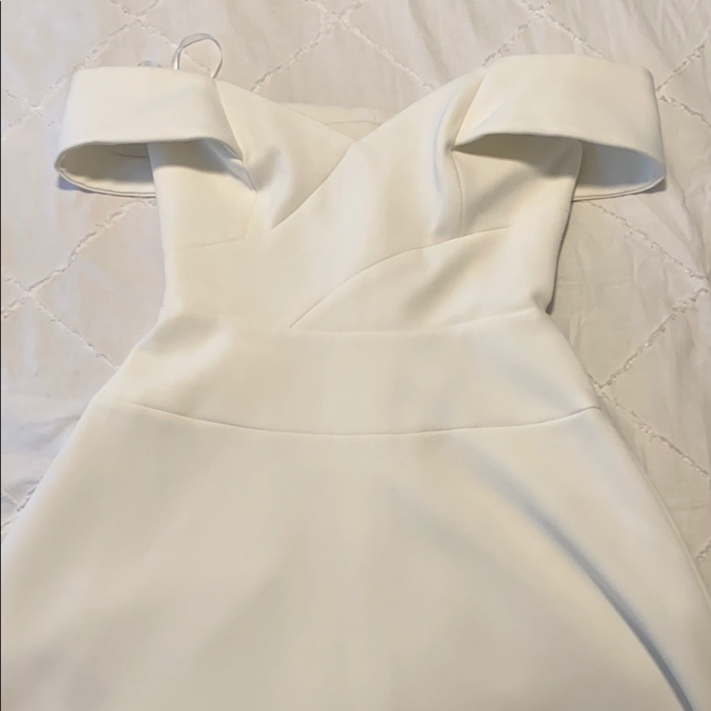 White BCBG dress
